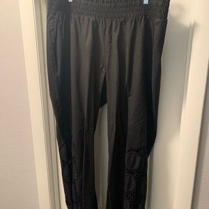 Long, flowy black pants from Torrid